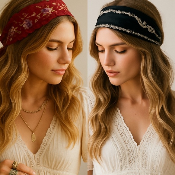 Vintage April Cornell scarves x2 bundle lot - Picture 1 of 5